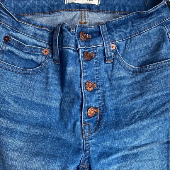 Madewell Women’s Cali Demi Mini Flare Distressed Jeans Size 24 - Picture 8 of 10